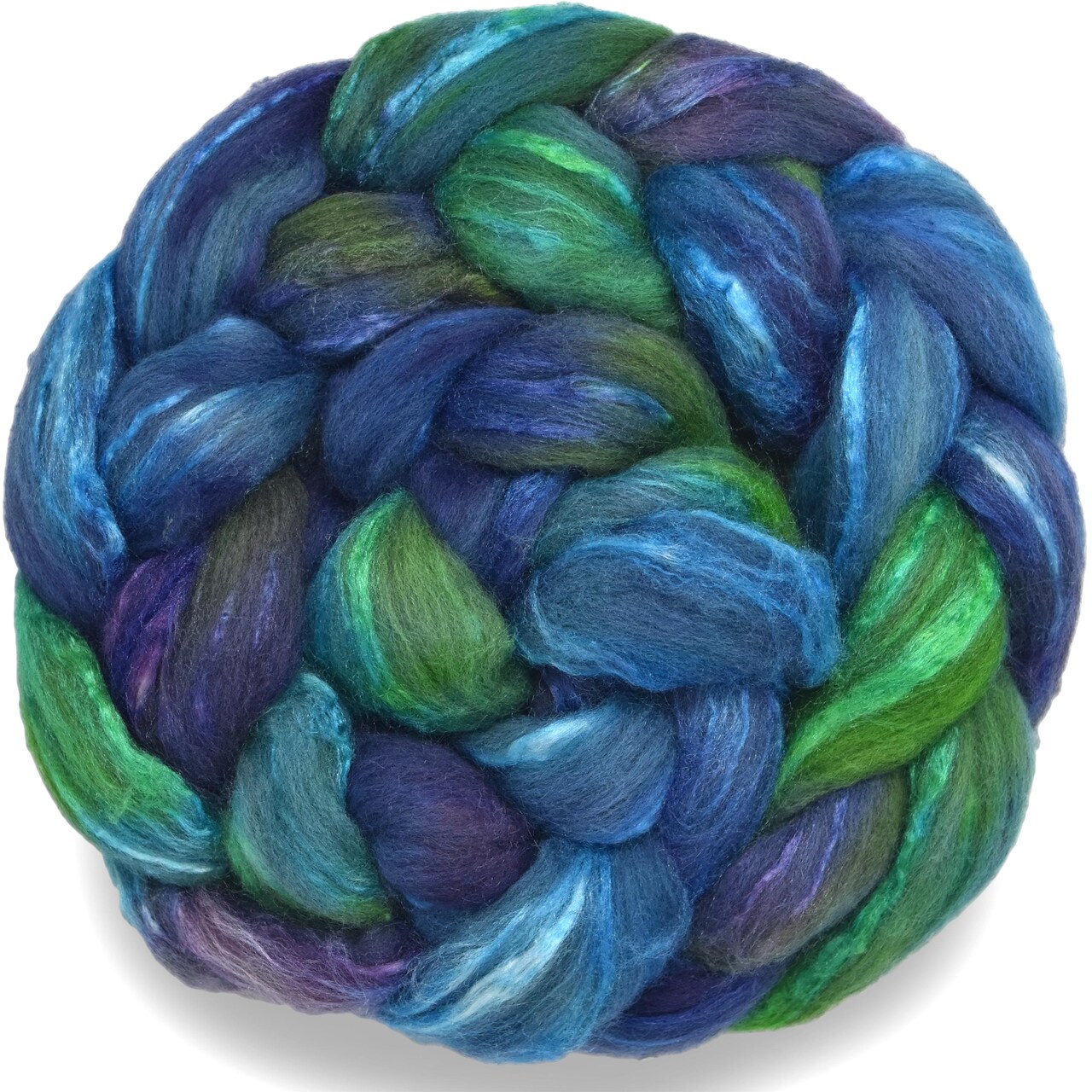 Magical Silk Merino Fiber. Hand Dyed Roving for Spinning & Felting.
